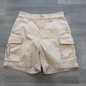 Tna Cargo Shorts Size 4 Beige Utility Casual Aritzia 28x6
